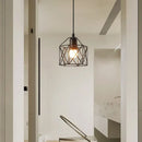 Axyaa Black Industrial Pendant Light Fixture, E27 Bulb Base for Restaurant Kitchen Hallway