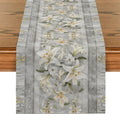 Axyaa Lily Floral Table Runner for Indoor and Outdoor Home Party Decor