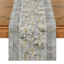 Axyaa Lily Floral Table Runner for Indoor and Outdoor Home Party Decor