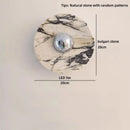 Axyaa Modern Nordic Wooden LED Wall Lamp Glass White Stair Light for Living Room