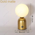 Axyaa Tricolored LED Ball-on-cylinder Rechargeable Lamp Touch Desk Light