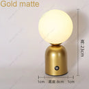 Axyaa Tricolored LED Ball-on-cylinder Rechargeable Lamp Touch Desk Light