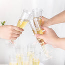 Axyaa 5oz Plastic Champagne Flutes Clear Toasting Glasses 100pcs Wedding Party