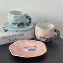 Cute Cat Coffee Cup Set by Axyaa