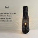 Axyaa Bamboo Zen Floor Lamp: Nordic Living Room Tea Room Sofa Side Light