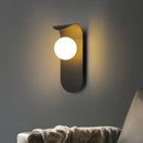 Axyaa Glass Ball LED Wall Lamp for Modern Living Room and Bedroom Decor