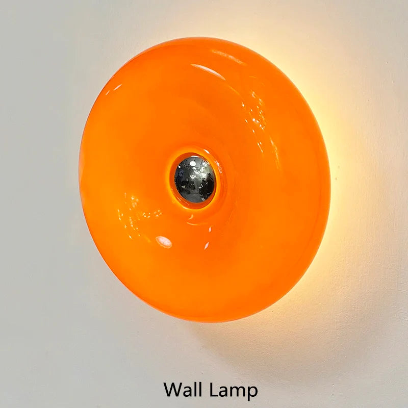 Axyaa Modern Bauhaus Donuts Wall Lamp for Bedside Living Room Hallway