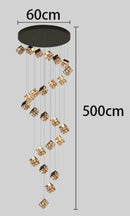 Axyaa Crystal Chandeliers: Modern LED Ceiling Lighting for Living Room