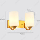 Axyaa Retro LED Glass Wall Lamp - Stylish Bedroom & Living Room Lighting