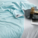 Axyaa Cooling Fabric Air Condition Quilt Double Side Silky Lightweight Comforter