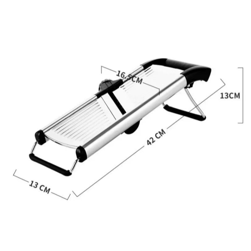 Axyaa Adjustable Stainless Steel Vegetable Slicer, Multi-function Cutting Tool