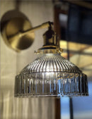 Modern Glass Wall Sconce with Switch by Axyaa
