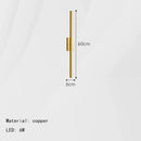 Axyaa Modern Brass Wall Lamp 4000K Light for Bedroom Parlor Bathroom Aisle