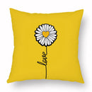 Axyaa Yellow Daisy Peach Skin Pillowcase