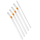 Axyaa Glass Straw Set: Reusable Eco-Friendly Smoothie Cocktail Bubble Tea Straws