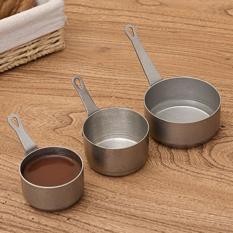 Axyaa Stainless Steel Seasoning Cups Set for Steak and Sauce - Small and Stylish