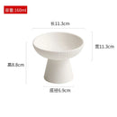 Axyaa Striped Ceramic Dessert Bowl Set for Molecular Cuisine and Snacks