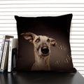 Axyaa Dog & Cat Pattern Linen Cushion Cover for Living Room Decor