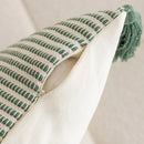 Axyaa Moroccan Jacquard Cotton Tufted Pillowcase Set, Geometric Design, Headboard Cushion Cover