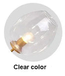 Axyaa Molecular Glass Chandelier LED Pendant Light for Home Decor