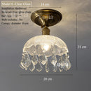 Nordic Glass/Ceramic Ceiling Light by Axyaa - Vintage E27 Fixture for Hallway