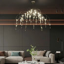 Axyaa Starry Sky Crystal Pendant Light for Modern Living Room and Restaurant Hall
