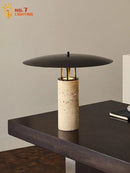 Axyaa Stone Marble LED Desk Lamp for Home Decor Living Room Bedroom Study