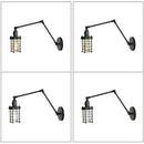 Axyaa Industrial Iron Double Arm Wall Lamp for Bedroom, Study, and Corridor