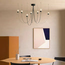 Axyaa Modern LED Gravity Chandelier for Living Room, Lobby, or Dining Room