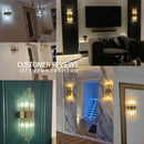 Axyaa Gold Crystal Wall Lights: Modern LED Sconce for Home Decoration