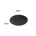 Axyaa Matte Ceramic Round Plate Set for Dining and Entertaining