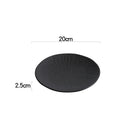 Axyaa Matte Ceramic Round Plate Set for Dining and Entertaining