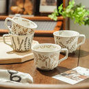Axyaa Nordic Ceramic Hand-Painted Mug Coarse Pottery Coffee Cup