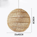 Axyaa Rattan Pendant Chandelier, Handmade Woven, LED, Artistic Lighting for Home, Restaurant, Hotel
