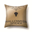 Axyaa Halloween Pumpkin Ghost Print Pillow Cover 45X45CM