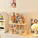 Axyaa Acrylic Action Figure Storage Case Organizer Display Showcase Dustproof Protection