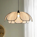 Axyaa Retro Petals Japanese Style LED Chandelier Light for Bedroom and Dining