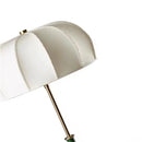 Axyaa Bauhaus Table Lamp: Vintage Umbrella Fabric Desk Light