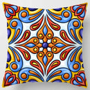 Colorful Geometric Flower Pillow Case by Axyaa: Simple Polyester Sofa Decorative Cover