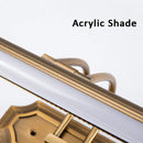 Axyaa Bronze Mirror Headlight LED 8W 470mm Rotatable Front Light