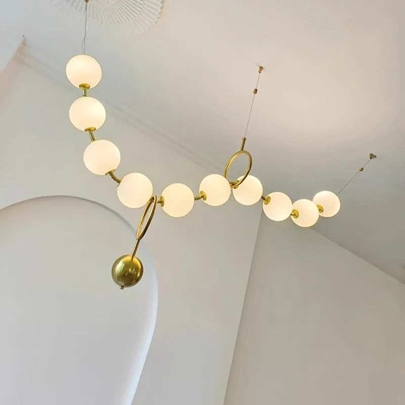 Axyaa LED Chandelier Ceiling Lamp for Modern Bedroom and Dining Room