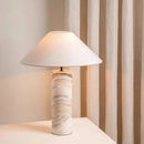 Axyaa Marble Table Lamp, Modern Design, LED Desk Lamp for Home Living Room Bedroom.