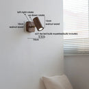 Axyaa Industrial LED Wall Lamp for Interior Stairs & Bathroom Mirror Light