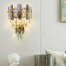 Axyaa Crystal Glass Rod Wall Lamp for Modern Minimalist Light Luxury Decor