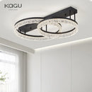 Axyaa LED Ring Chandelier Remote Control Ceiling Lamp for Home Décor