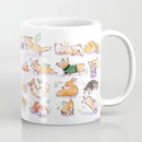 Corgi Coffee Mug 11oz – Black, Pink, White Ceramic Mug by Axyaa