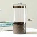 Axyaa Honeycomb Glass Vase: Decorative Hydroponics Flower Pot for Artificial Floral Arrangements