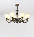 Axyaa Luxury Frosted Glass Chandelier for Living Room Bedroom