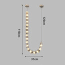 Axyaa Crystal Chandelier, Luxury Living Room Bedroom Ceiling Light