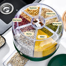 Axyaa 6 Grid Rice and Grain Dispenser Container
